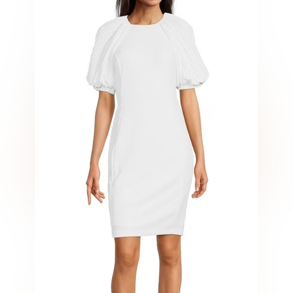 Calvin Klein Puff Sleeve Pencil Dress, size 2